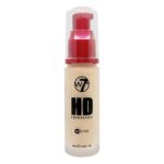 W7 HD Foundation - Oil-Free Liquid Foundation for Poreless, Matte Medium Coverage - 30ml (Natural Beige)