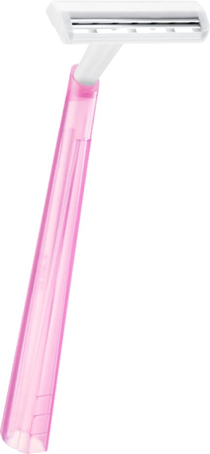 BIC Twin Lady, Disposable Razors with 2 Stainless Steel Blades and Lightweight Handles, Assorted Colours, Pack of 10