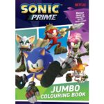 ALLIGATOR - Sonic Prime Jumbo Colouring Book, Colouring Books for Children, Sonic Colouring Book, Sonic the Hedgehog GiftsColouring Books, Kids Colouring Books, Colouring Book