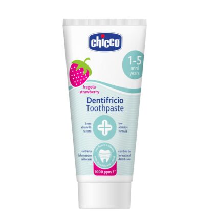 Chicco – Strawberry Toothpaste with Fluoride White