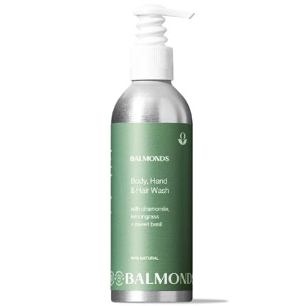 Balmonds Natural Shampoo & Body Wash 200 ml - Gentle Natural Wash for Sensitive Skin or Itchy Scalps - Free from Sulphates and Silicones.