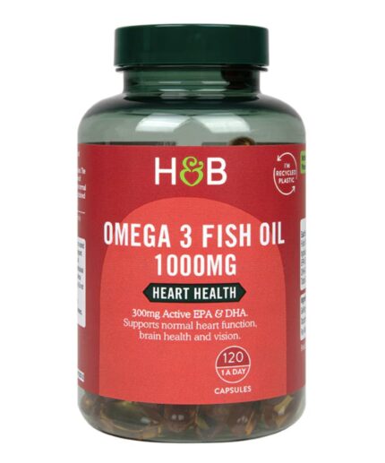 H&B Omega 3 Fish Oil 1000mg - 120 Capsules