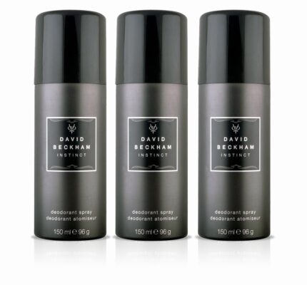 David Beckham Instinct Body Spray Deodorant, 150ml (Pack of 3)