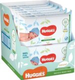 Huggies Pure, Baby Wipes, 12 Packs (672 Wipes Total) - Natural Wet Wipes for Sensitive Skin - 99 Percent Pure Water - Fragrance Free to Clean and Protect