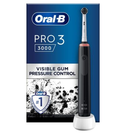 Oral-B Pro 3 Electric Toothbrushes for Adults, Gifts for Women/Men, 1 Cross Action Toothbrush Head