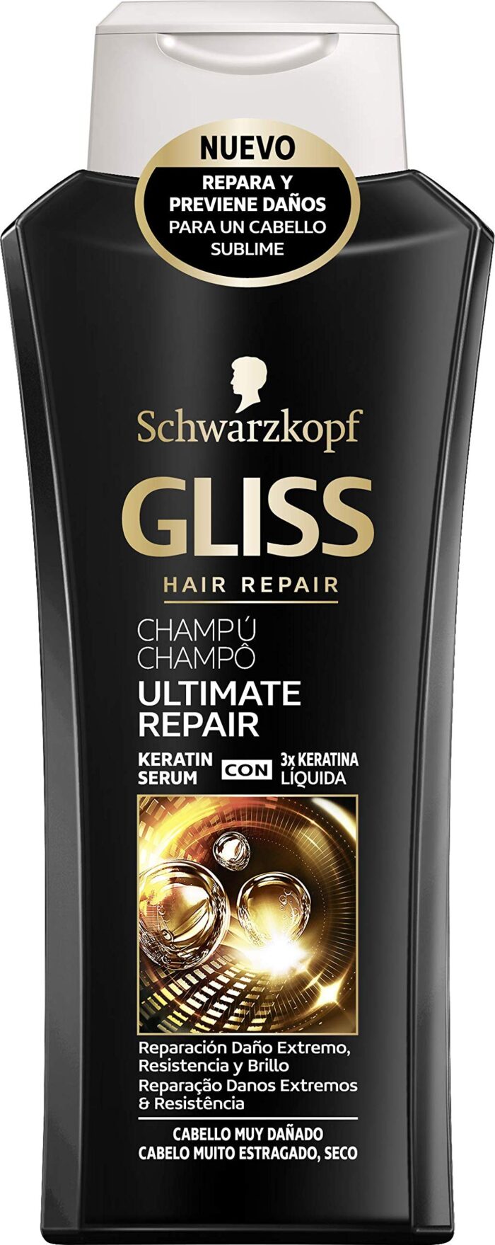 Gliss Ultimate Repair Shampoo for Dry and Damaged Hair - 400 ml