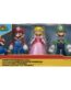 Jakks Pacific Super Mario Mushroom Kingdom Pack Mario Luigi Princess 11 cm Figures Multicolor 64511