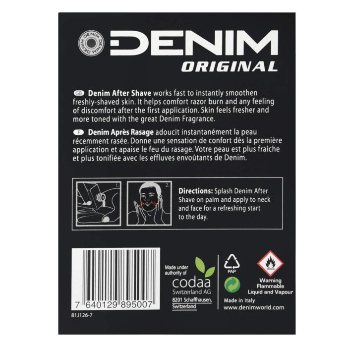 denim aftershave 100ml original