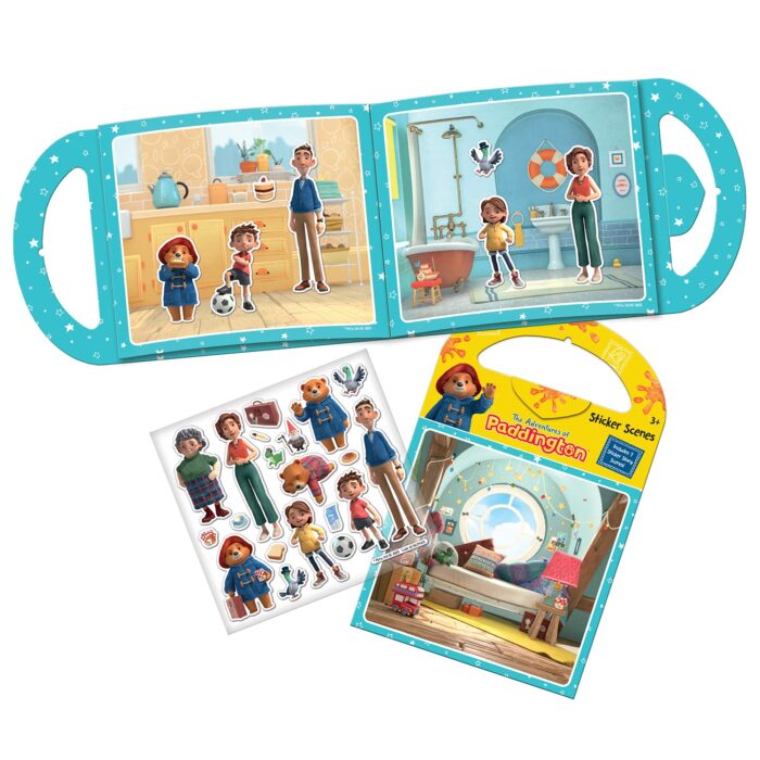 Paper Projects The Adventures of Paddington Sticker Scene Activity Set | Includes 6 Scenes and Around 50 Stickers, Yellow, 23.5cm x 15cm