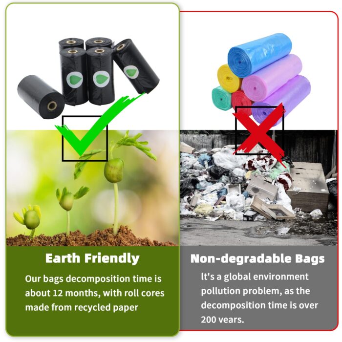 Topfree Poo Bags for Dog Waste, 18 Rolls 270 Dog Poop Bags