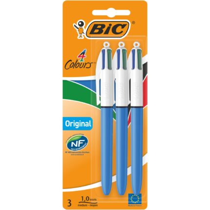 BIC Ballpoint Pen 4 Colours