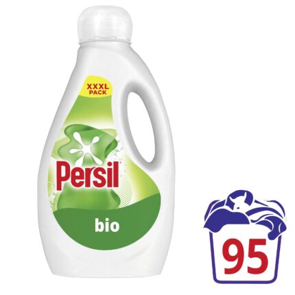 Persil Non Bio 100% recyclable bottle Laundry Washing Liquid Detergent tough on stains, gentle next to sensitive skin 105 wash 2.835 l