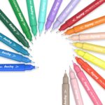 AECHY Colored Curve Pens for Note Taking, Dual Tip Pens with Different Curve Shapes & 8 Colors Fine Lines, Curve Highlighter Pen Set for Kids Journaling Note Taking Supplies