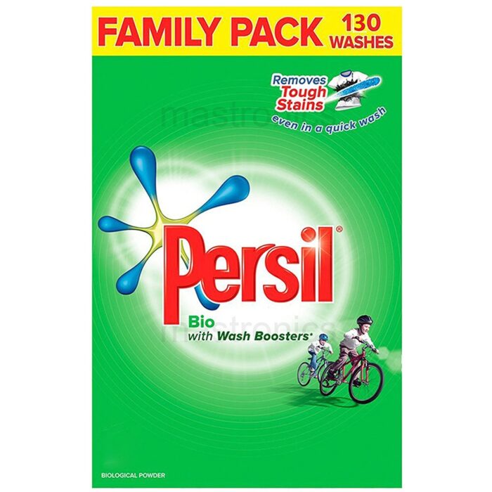 Persil Bio Washing Powder 100% recyclable pack for stain removal first time 4x 1.05 kg (84 washes)