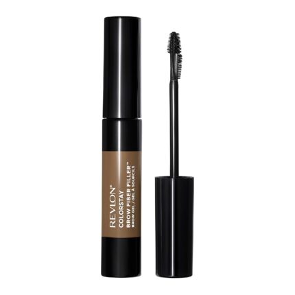 Revlon ColorStay Brow Fiber Filler, Longwearing & Volumising Waterproof Eyebrow Gel, 306 Clear