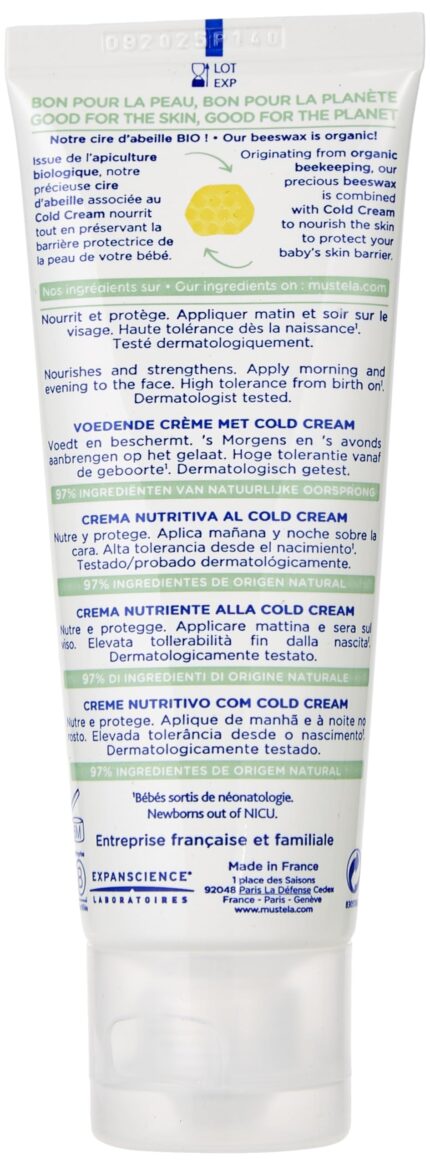 Mustela PS CREME NOURRISSANTE AU COLD CREME 40 ML/PS VOEDENDE CREME MET COLD CREAM 40 ML