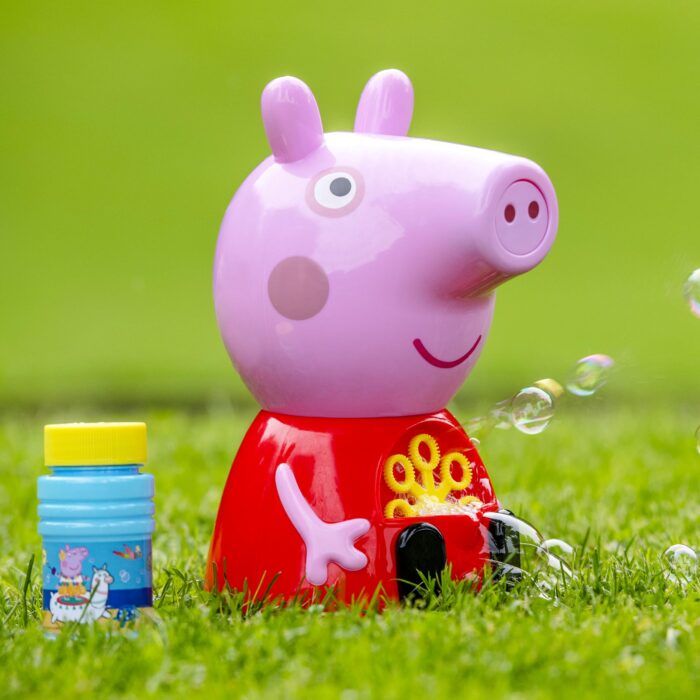 Peppa Pig Bubble Machine | Bubble Making Machine | Peppa Bubble Party Bubble Machine & Bonus Bubble Solution | Perfect Fun Outdoor Toys & Indoor Toys | Peppa Pig House On The Hill Toys | Ages 3+