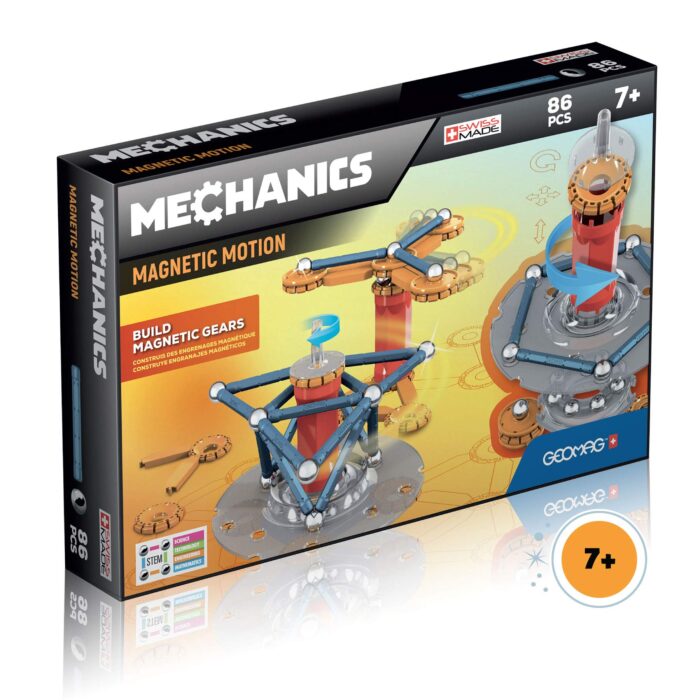 Geomag 761 - Mechanics Magnetic Motion, Magnetic Construction Toy, 86 pieces.