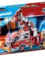 Playmobil City Action 70935 Rescue Vehicles: Fire Engine with Tower Ladder, With Light and Sound, Fire Engine Toys for Children Ages 5+