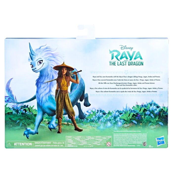 Disney Princess Raya and The Last Dragon Sisu Family Pack Play Figures - Includes 5 Dragon Toys and Raya Doll